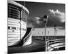 The Pier Worthing B&W-Jo Crowther-Mounted Giclee Print