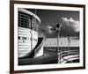 The Pier Worthing B&W-Jo Crowther-Framed Giclee Print