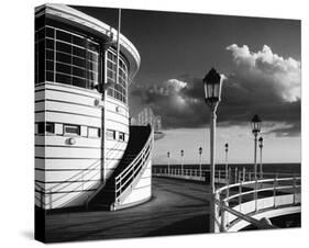 The Pier Worthing B&W-Jo Crowther-Stretched Canvas