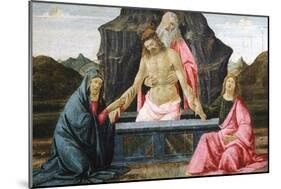 The Pieta, Detail from Predella of Sacred Conversation-Domenico Ghirlandaio-Mounted Giclee Print