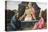 The Pieta, Detail from Predella of Sacred Conversation-Domenico Ghirlandaio-Stretched Canvas