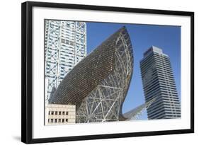 The Piex d'Or sculpture by Frank Gehry, Barcelona, Catalonia, Spain, Europe-Frank Fell-Framed Photographic Print