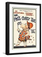 The Pig's Curly Tail-Walter Lantz-Framed Art Print