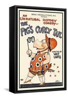 The Pig's Curly Tail-Walter Lantz-Framed Stretched Canvas