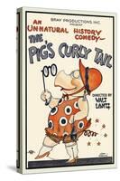 The Pig's Curly Tail-Walter Lantz-Stretched Canvas