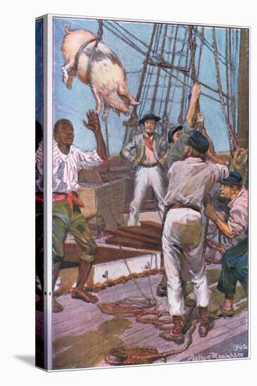 The Pig Squealed Like the 'Crack of Doom'-Arthur Rackham-Stretched Canvas