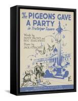 The Pigeons Gave a Party in Trafalgar Square-null-Framed Stretched Canvas