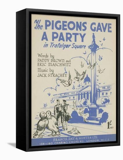 The Pigeons Gave a Party in Trafalgar Square-null-Framed Stretched Canvas
