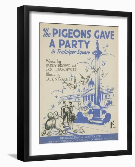 The Pigeons Gave a Party in Trafalgar Square-null-Framed Giclee Print