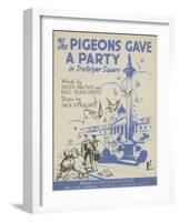 The Pigeons Gave a Party in Trafalgar Square-null-Framed Giclee Print