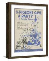 The Pigeons Gave a Party in Trafalgar Square-null-Framed Premium Giclee Print