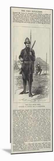 The Pike Rifle Rest, Invented by General Sir J E Alexander-null-Mounted Premium Giclee Print