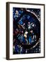 The Pilgrim Attacked by Thieves, Stained Glass, Chartres Cathedral, France, 1205-1215-null-Framed Photographic Print