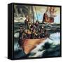 The Pilgrim Fathers: Men of the 'Mayflower'-Ron Embleton-Framed Stretched Canvas