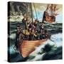 The Pilgrim Fathers: Men of the 'Mayflower'-Ron Embleton-Stretched Canvas