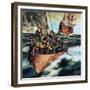 The Pilgrim Fathers: Men of the 'Mayflower'-Ron Embleton-Framed Giclee Print