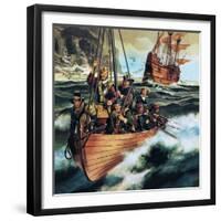 The Pilgrim Fathers: Men of the 'Mayflower'-Ron Embleton-Framed Giclee Print