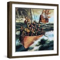 The Pilgrim Fathers: Men of the 'Mayflower'-Ron Embleton-Framed Giclee Print