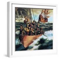 The Pilgrim Fathers: Men of the 'Mayflower'-Ron Embleton-Framed Giclee Print