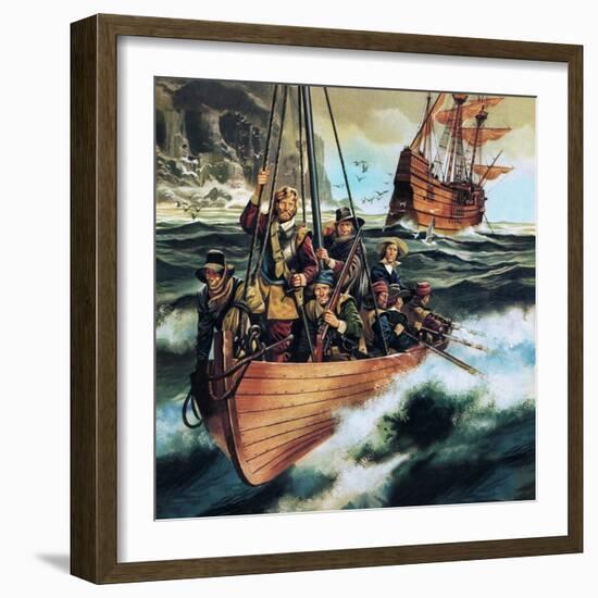 The Pilgrim Fathers: Men of the 'Mayflower'-Ron Embleton-Framed Premium Giclee Print