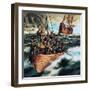 The Pilgrim Fathers: Men of the 'Mayflower'-Ron Embleton-Framed Premium Giclee Print