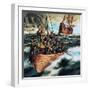 The Pilgrim Fathers: Men of the 'Mayflower'-Ron Embleton-Framed Premium Giclee Print