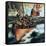 The Pilgrim Fathers: Men of the 'Mayflower'-Ron Embleton-Framed Stretched Canvas