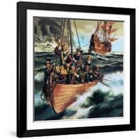 The Pilgrim Fathers: Men of the 'Mayflower'-Ron Embleton-Framed Giclee Print