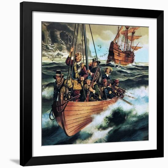 The Pilgrim Fathers: Men of the 'Mayflower'-Ron Embleton-Framed Giclee Print