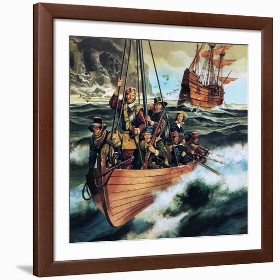 The Pilgrim Fathers: Men of the 'Mayflower'-Ron Embleton-Framed Giclee Print