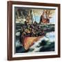 The Pilgrim Fathers: Men of the 'Mayflower'-Ron Embleton-Framed Giclee Print