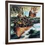 The Pilgrim Fathers: Men of the 'Mayflower'-Ron Embleton-Framed Giclee Print