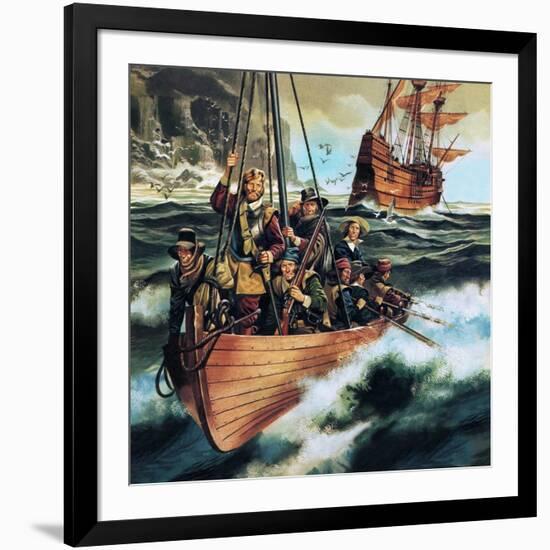 The Pilgrim Fathers: Men of the 'Mayflower'-Ron Embleton-Framed Giclee Print