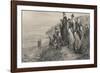 The Pilgrim Fathers Watch the Mayflower Sail Home to England-A.w. Bayers-Framed Photographic Print