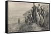 The Pilgrim Fathers Watch the Mayflower Sail Home to England-A.w. Bayers-Framed Stretched Canvas