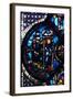 The Pilgrim Leaves Jerusalem for Jericho, Stained Glass, Chartres Cathedral, France, 1205-1215-null-Framed Photographic Print