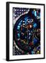 The Pilgrim Leaves Jerusalem for Jericho, Stained Glass, Chartres Cathedral, France, 1205-1215-null-Framed Photographic Print