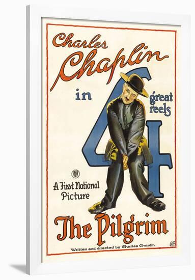 The Pilgrim Movie Charlie Chaplin Poster Print-null-Framed Poster