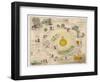 The Pilgrim's Route Map from the Gate-null-Framed Art Print