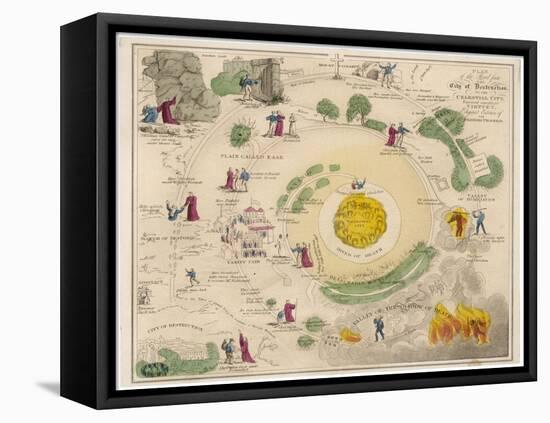 The Pilgrim's Route Map from the Gate-null-Framed Stretched Canvas