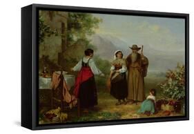The Pilgrim-Philippeau-Framed Stretched Canvas