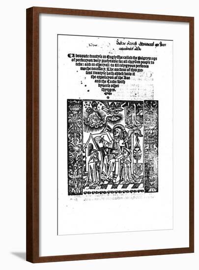 'The Pilgrimage of Perfection', 1531, (1946)-Wynkyn De Worde-Framed Giclee Print