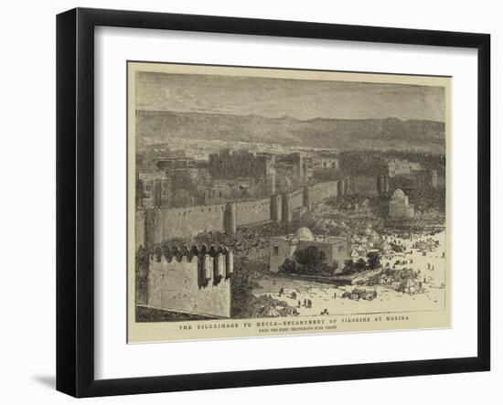 The Pilgrimage to Mecca, Encampment of Pilgrims at Medina-null-Framed Giclee Print