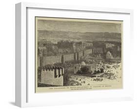 The Pilgrimage to Mecca, Encampment of Pilgrims at Medina-null-Framed Giclee Print