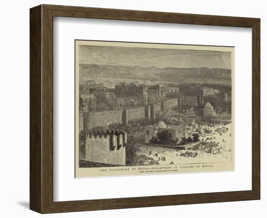 The Pilgrimage to Mecca, Encampment of Pilgrims at Medina-null-Framed Giclee Print