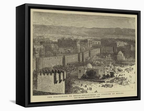 The Pilgrimage to Mecca, Encampment of Pilgrims at Medina-null-Framed Stretched Canvas