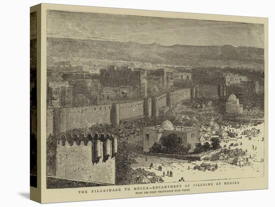 The Pilgrimage to Mecca, Encampment of Pilgrims at Medina-null-Stretched Canvas