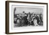 The "Pilgrims" Pray Before Embarking on the Voyage from Plymouth to America-E. Corbould-Framed Art Print