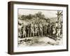 The Pilgrims Receiving Massacoit, 1621-null-Framed Giclee Print