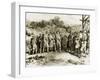 The Pilgrims Receiving Massacoit, 1621-null-Framed Giclee Print